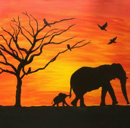 Силуэтное рисование