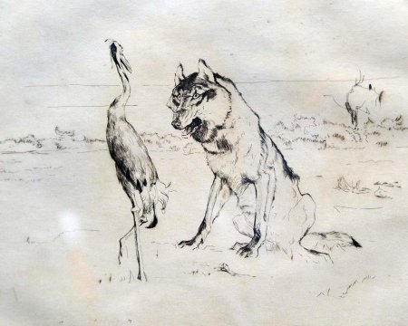 Серов анималист