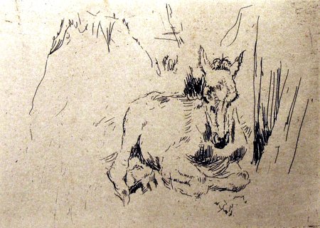 Офорт Валентин Серов