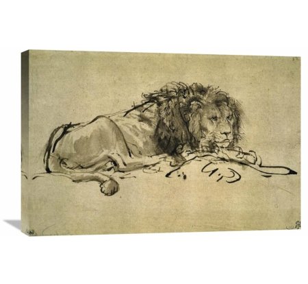 Рембрандт лежащий Лев