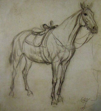 Валентин Серов Наброски лошадей