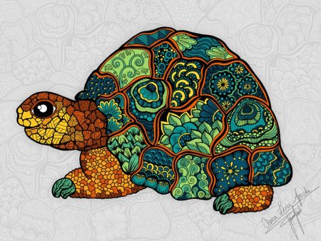 Стилизация черепахи