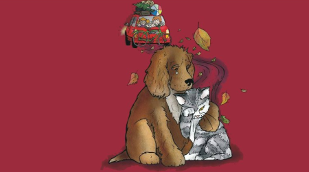 Плакат не бросайте животных