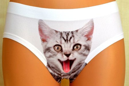 Трусы с котиками женские