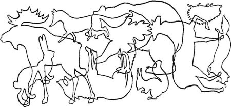 Узнай по контуру домашних животных