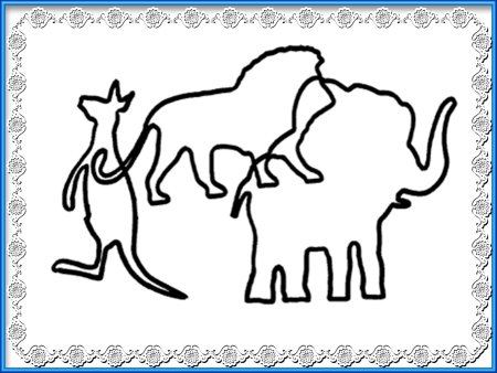 Узнай по контуру животных