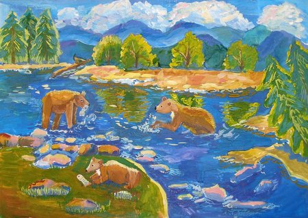 Природа дальнего Востока рисунок