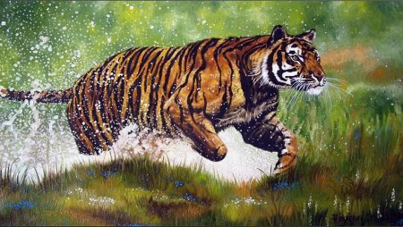 Ватагин картина Амурский тигр