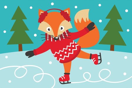 Новогодняя лиса