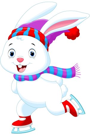 Кролик на коньках