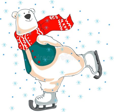 Медведь на коньках