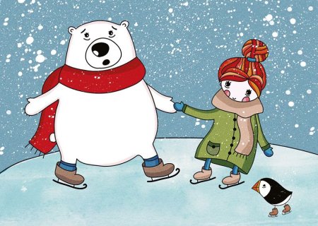 Мультяшка на коньках