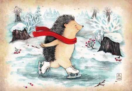 Художница Елизавета мелкозёрова Ежик