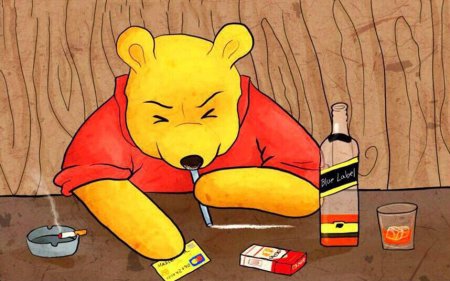 Винни пух с сигаретой