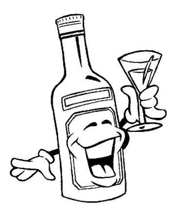Алкоголь раскраска