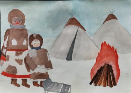 Орнамент Рог оленя у эвенков