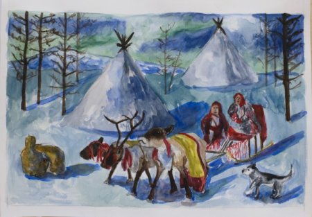 Природа Югры рисунки