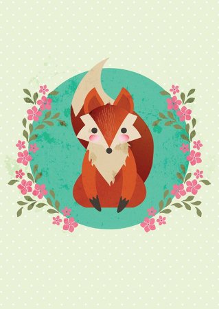 Милые животные в иллюстраторе