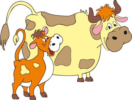 Простоквашино корова Мурка и Гаврюша