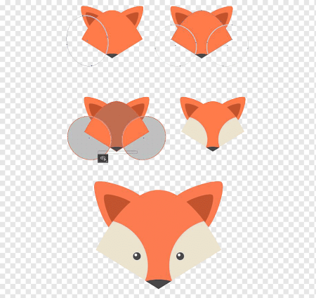 Животные из простых фигур