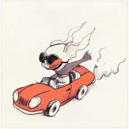 Иллюстрации животных за рулем