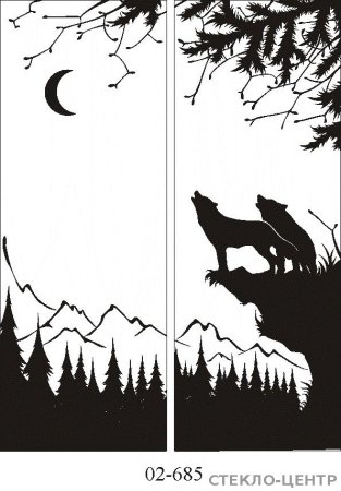 Трафарет на шкаф купе