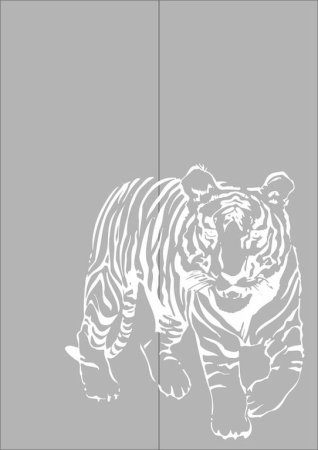 Пескоструйный рисунок джунгли