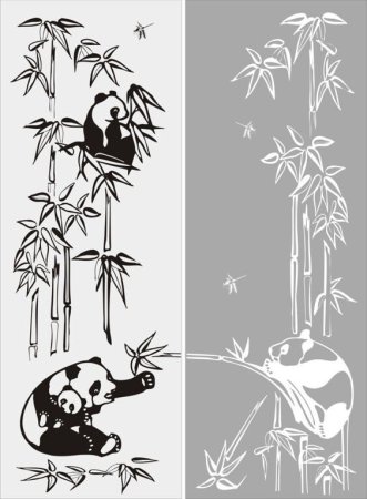 Трафарет на дверь