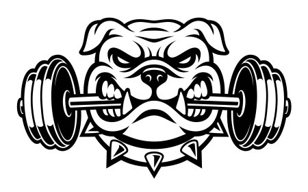 Штанга черно белая