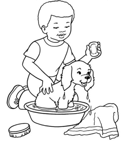 Раскраски для мальчиков собачки