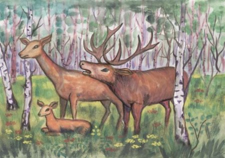 Национальный парк Мещера Гусь-Хрустальный рисунок детей