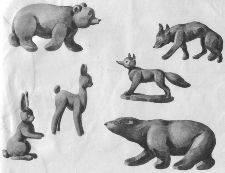 Лепка животных в движении