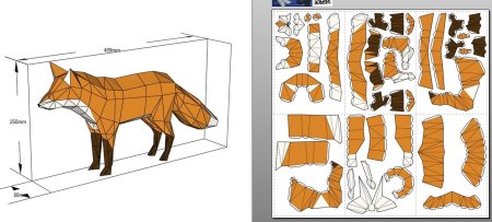 Модели животных из бумаги