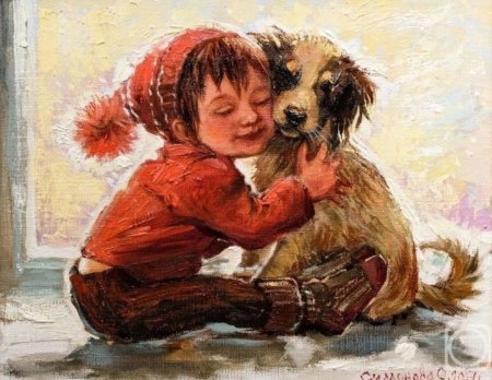 Художник Ольга Симонова зимние картин