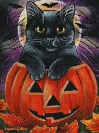 Милый рисунок на Хэллоуин