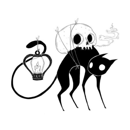 Рисунки на Хэллоуин цветными карандашами