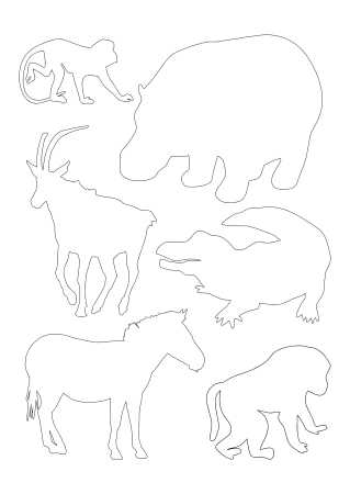 Контуры животных