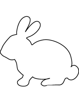 Заяц контур сзади