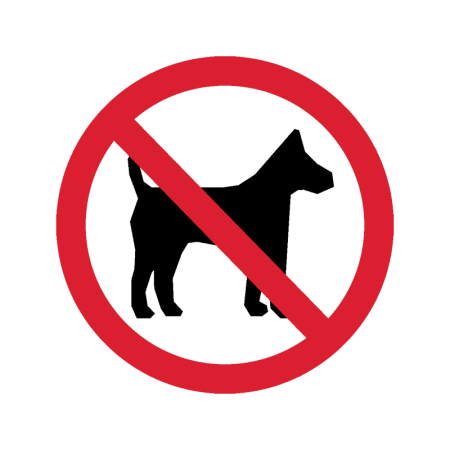 Знак с собаками запрещено