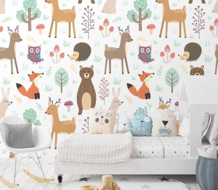 Детские фотообои в скандинавском стиле