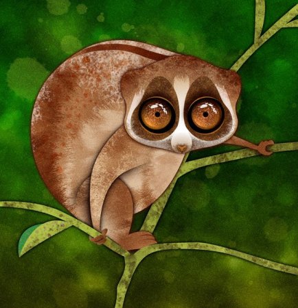 Экзотические животные арт