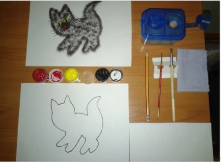 Рисование в млад групре Дикие животные