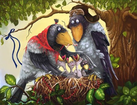 Сказочная ворона