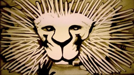 Рисование песком животные