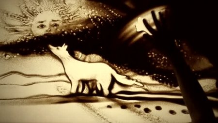 Рисунок на песке Ксения Симонова