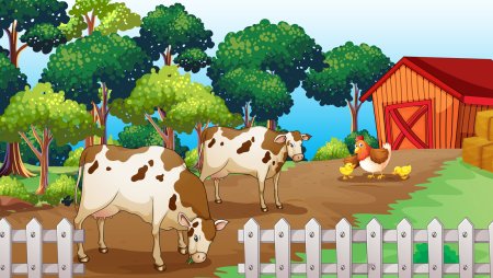 Заборчик для животных на ферме