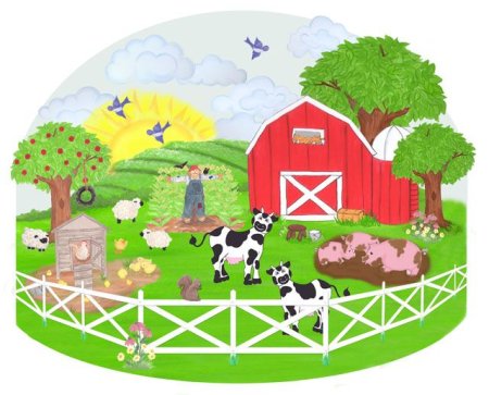 Загон для животных на ферме