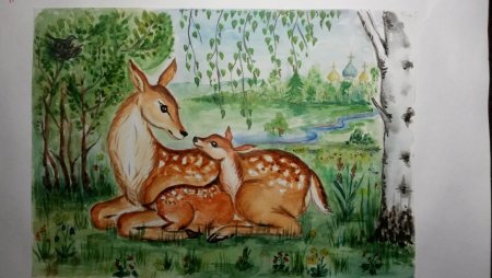 Детские рисунки на тему лес наше богатство