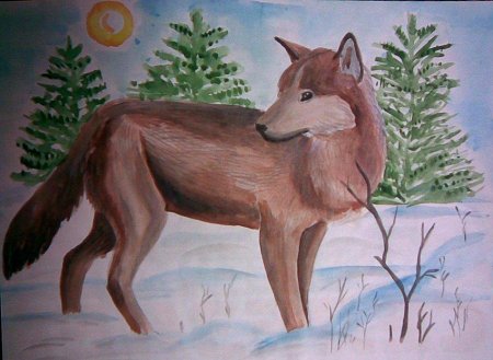 Рисунок на тему животные