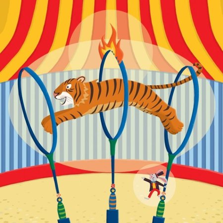 Рисование цирковые животные